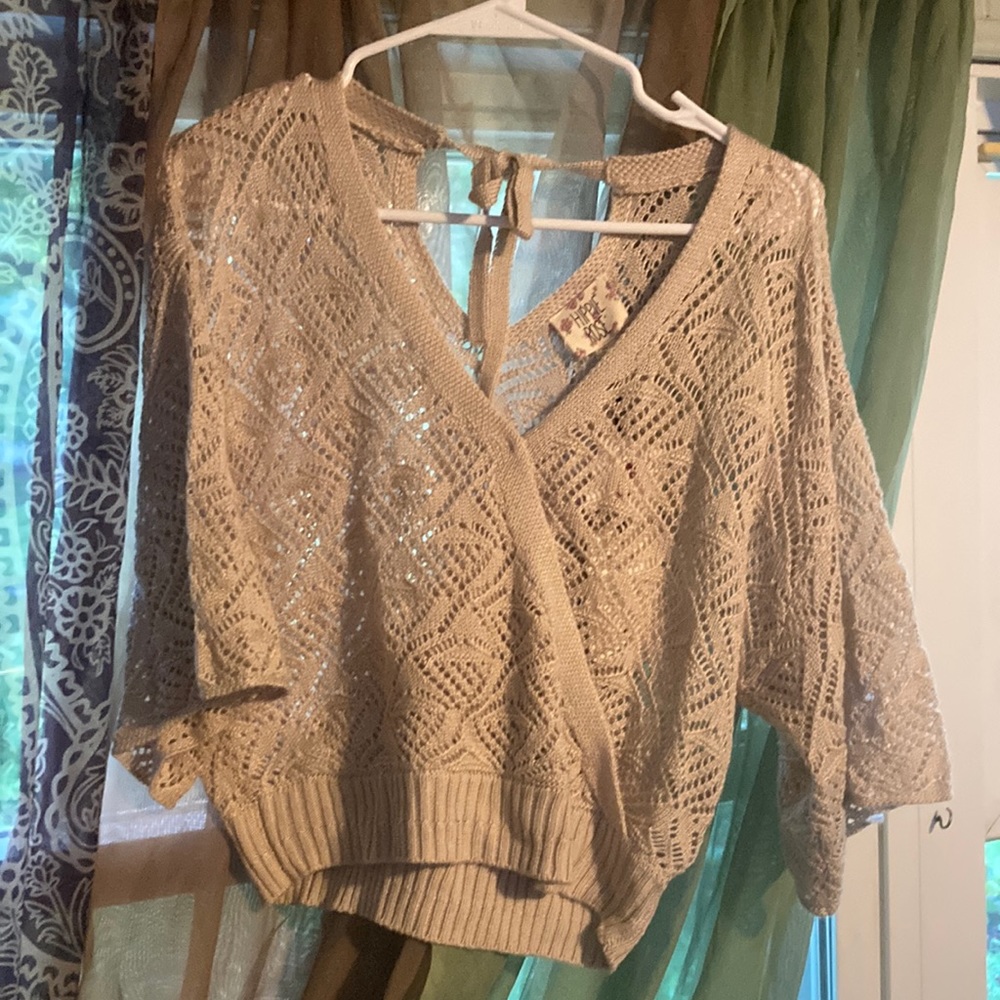Hippie Rose Boho cardigan sweater NWT brand new